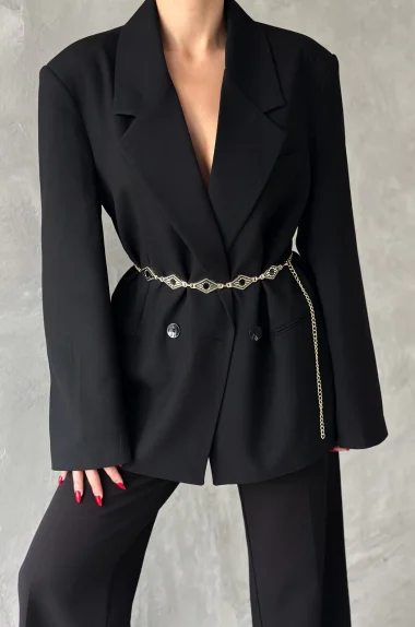 Kadın Gold Baklava Zincir Kemer 1043-0004