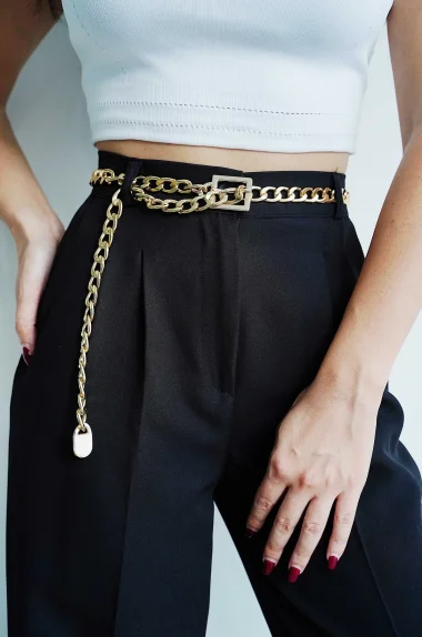 Kadın Gold Zincir Kemer 1043-0008