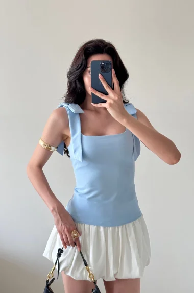 Kadın Mavi Bluz 1041-2999