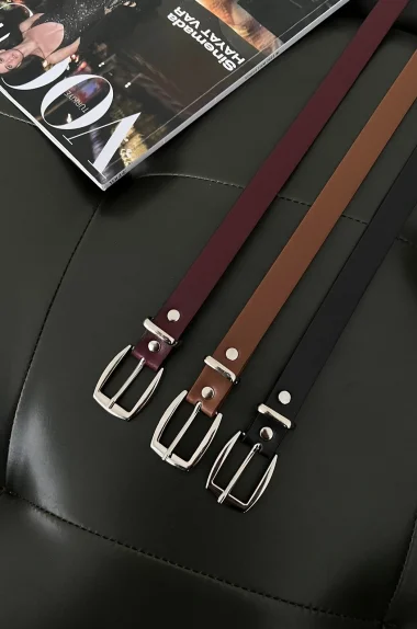 Kadın Original Basic Dikdörtgen 3l ü Set Kemer 1043-0002