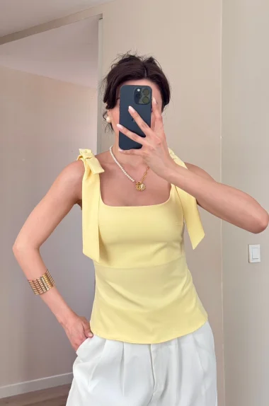 Kadın Sarı Bluz 1041-2999