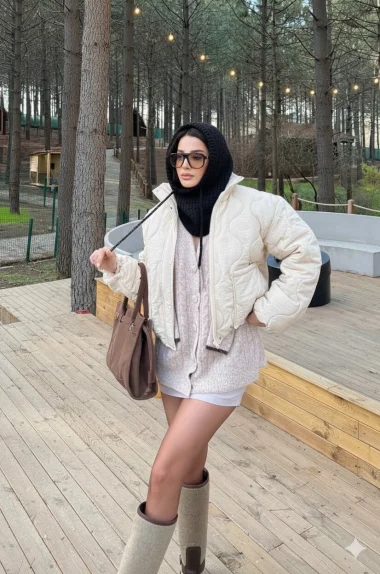 Kadın Siyah Triko Balaklava Bere 594-14911 *Ön Sipariştir 12.01 Tarihinde Kargolanacak