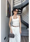 Kadın Beyaz Halter Yaka Crop 0171