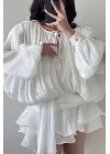 Kadın Beyaz Şortlu Elbise 1026-221732