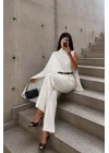 Kadın Beyaz STD Beden Bluz 1017-4143