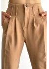 Kadın Camel Beli Ve Paçası Lastikli Jogger Pantolon 9999-11295