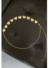 Kadın Gold Kalpli Zincir 1043-0020