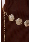 Kadın Gold Midye Zincir Kemer 1043-0010