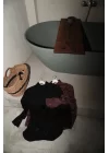 Kadın Kahve Jakarlı Gömlek Pantolon Takım 0999-25018