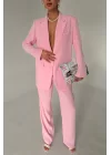 Kadın Pembe Blazer Ceket