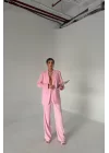 Kadın Pembe Blazer Ceket