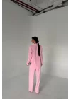 Kadın Pembe Blazer Ceket