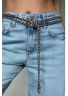 Kadın Silver Çift Zincir Kemer 1043-0013