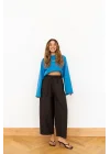 Kadın Siyah Beli Lastikli Balon Pantolon 1017-0200