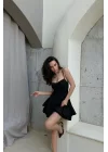 Kadın Siyah Şortlu Elbise 0684-4726