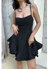 Kadın Siyah Şortlu Elbise 0684-4726