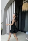 Kadın Siyah Şortlu Elbise 0684-4726
