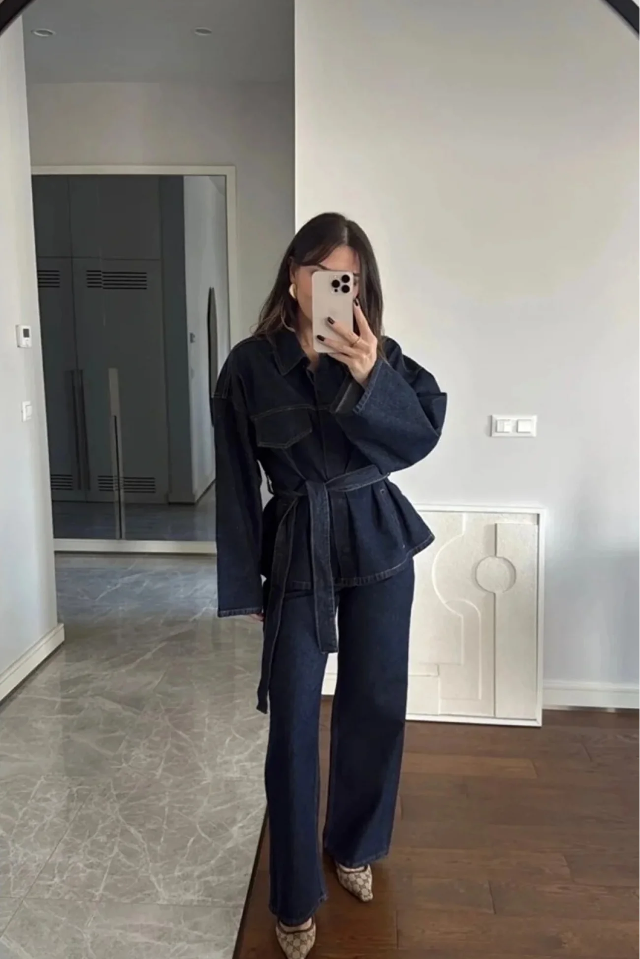 Kadın Mavi Kot Takım EKA-0071-240274