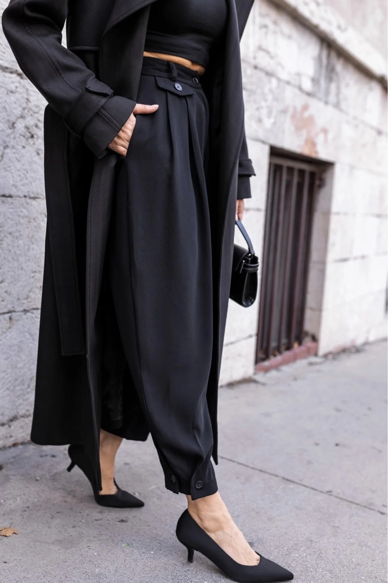 Kadın Siyah Yüksek Bel Jogger Pantolon 1436