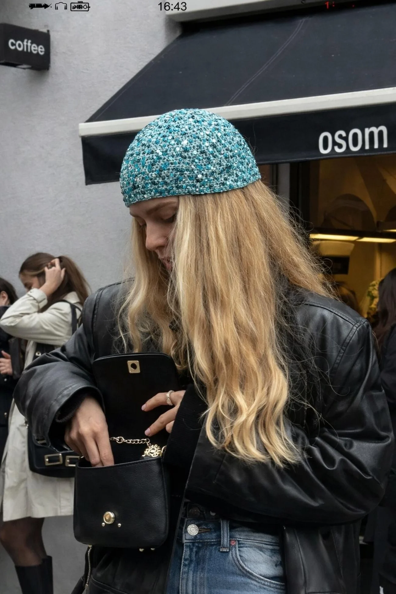 Kadın Mint El Yapımı Pul Örgü Bandana Bere 852026