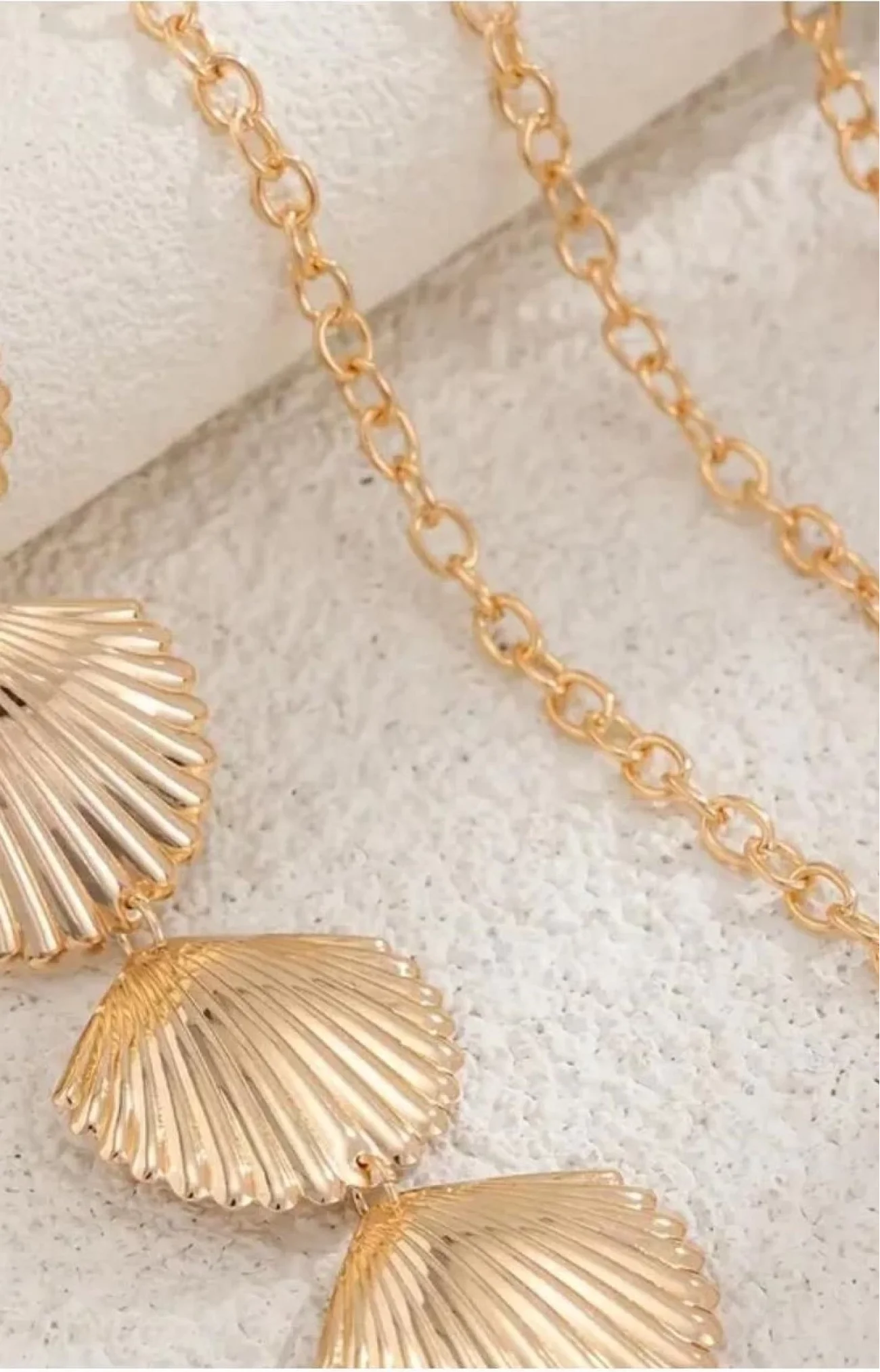Kadın Gold Midye Zincir Kemer 1043-0010