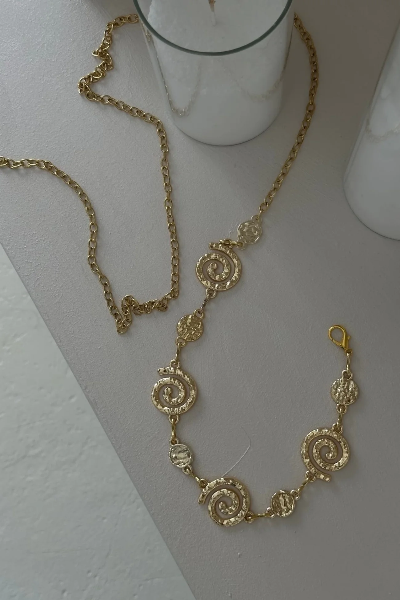Kadın Gold Spiral Figürlü Bel Zinciri 1043-0006