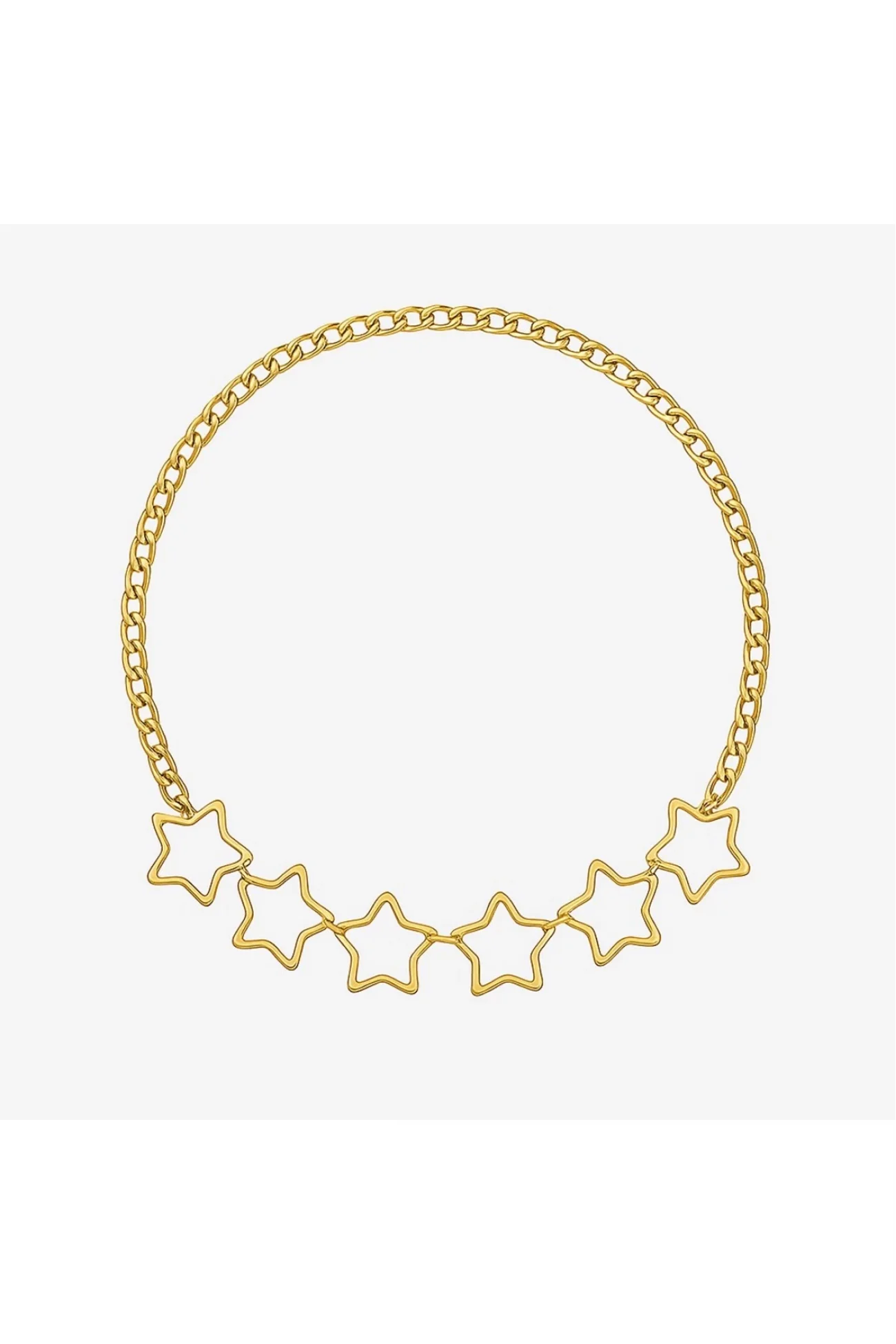 Kadın Gold Yıldızlı Zincir 1043-0019