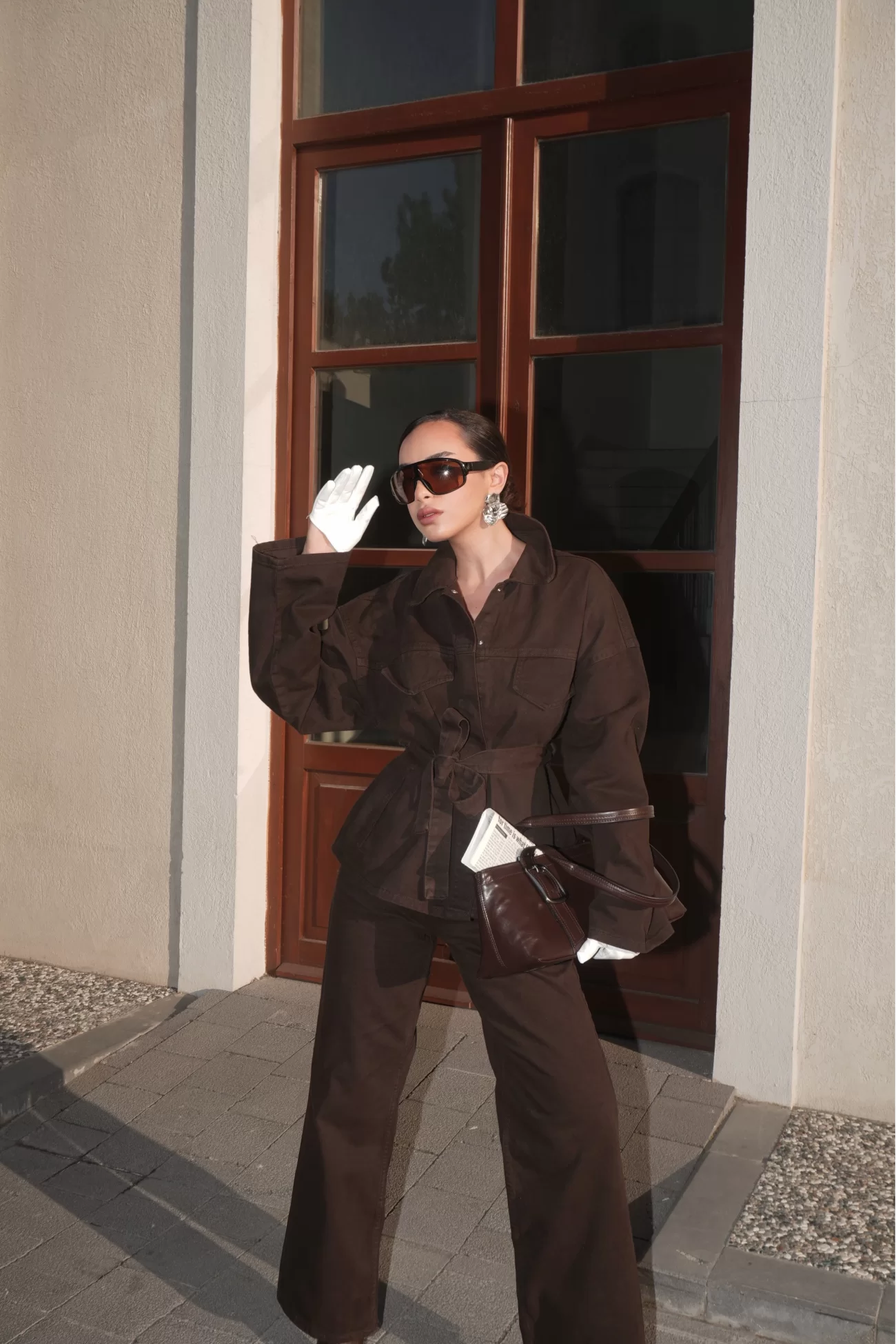 Kadın Kahve Kot Takım EKA-0071-240274