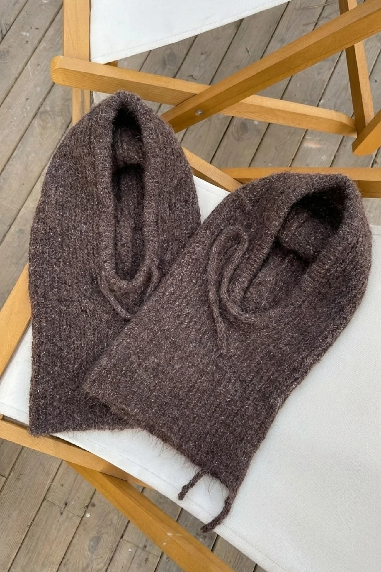 Kadın Kiremit Triko Balaklava Bere 594-14911