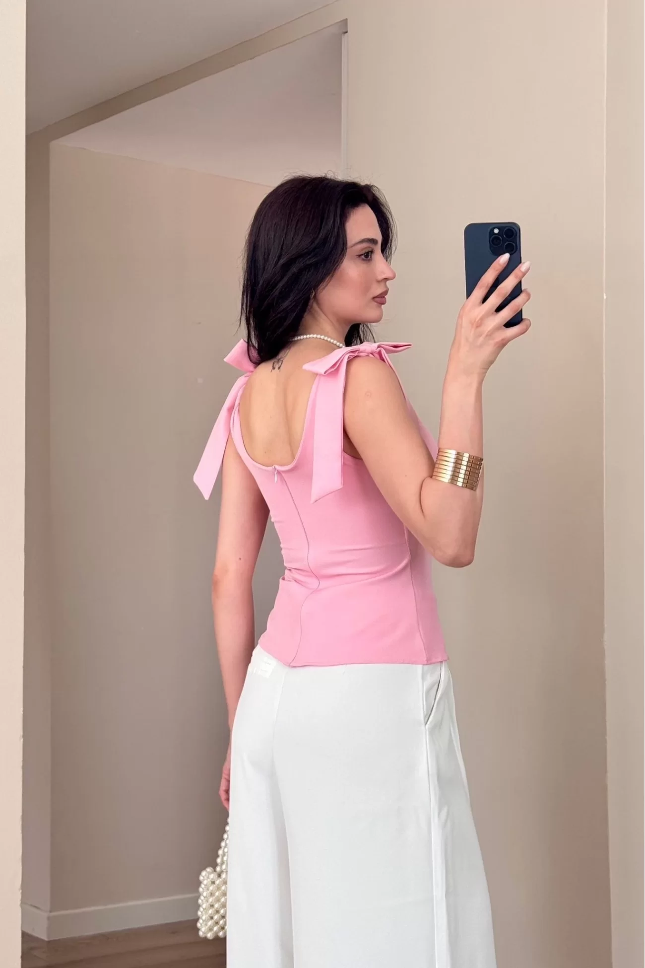 Kadın Pembe Bluz 1041-2999
