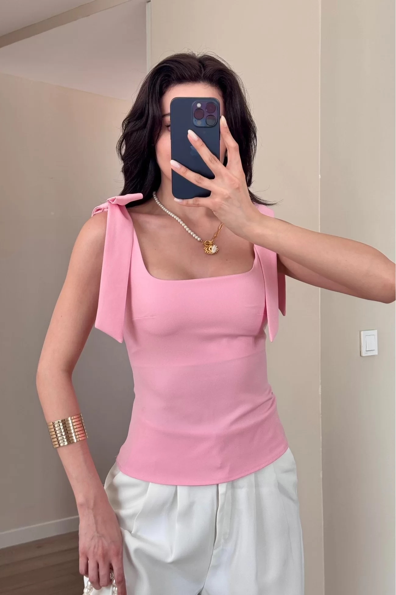 Kadın Pembe Bluz 1041-2999
