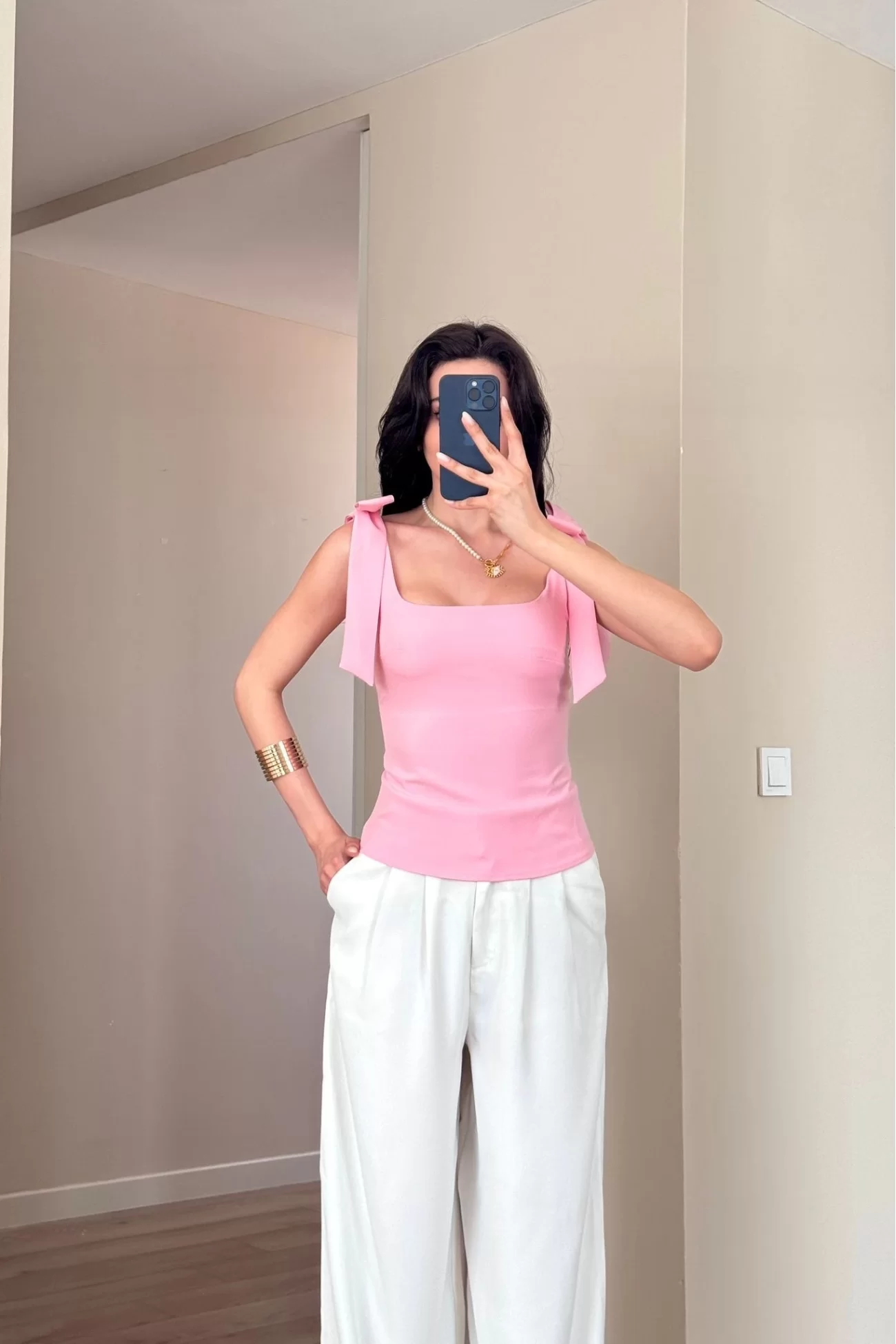 Kadın Pembe Bluz 1041-2999