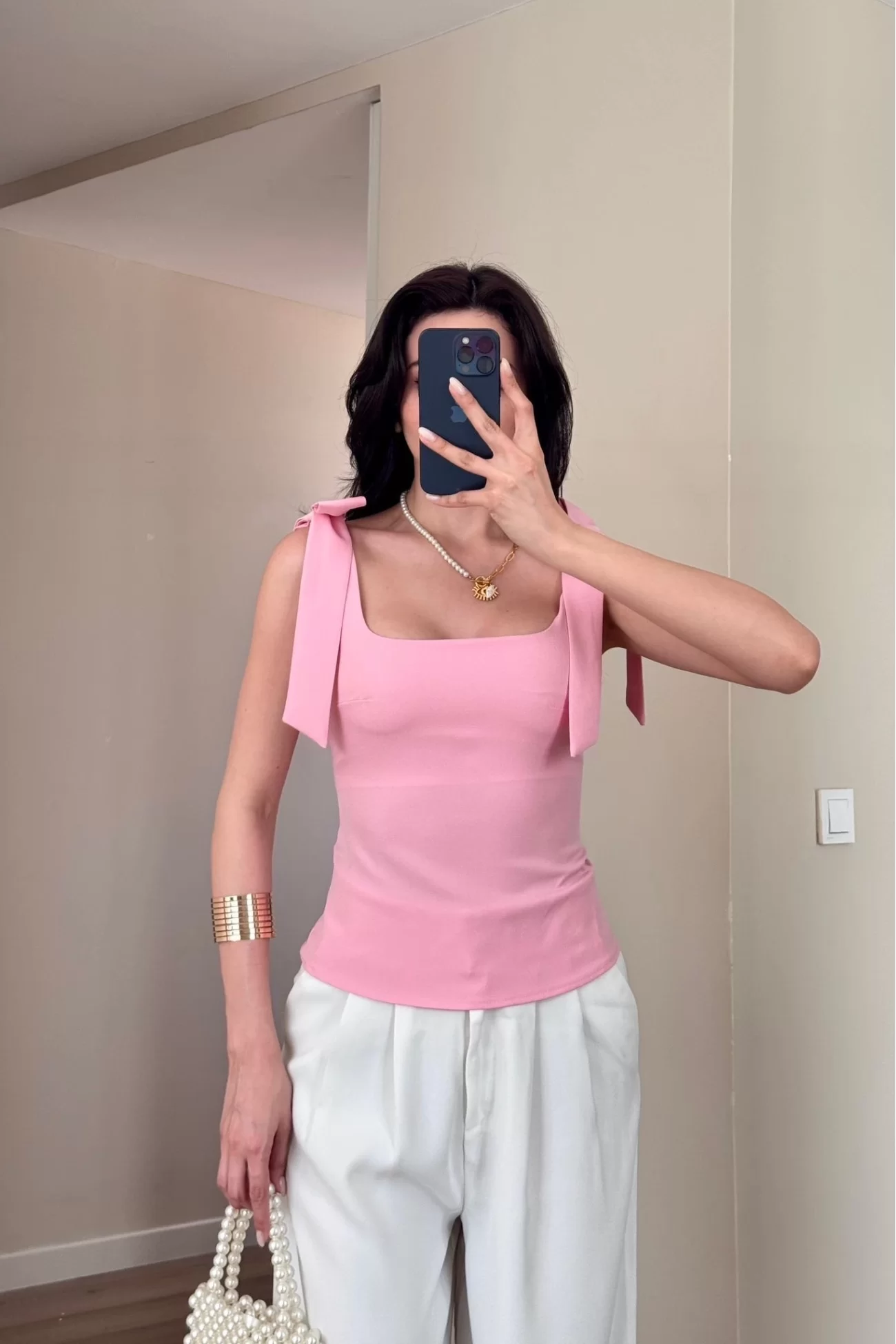 Kadın Pembe Bluz 1041-2999