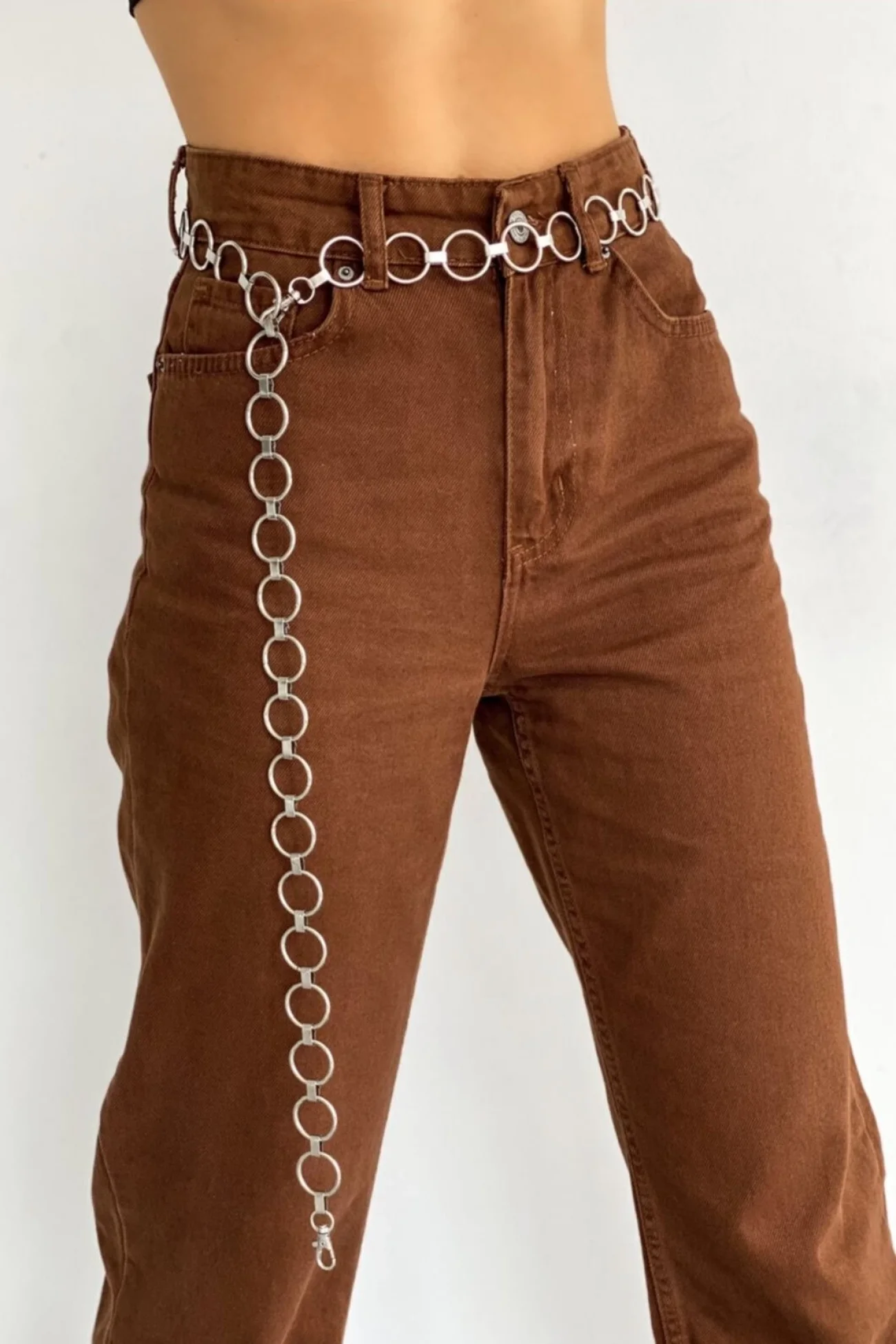 Kadın Silver Halka Zincir Kemer 1043-0009