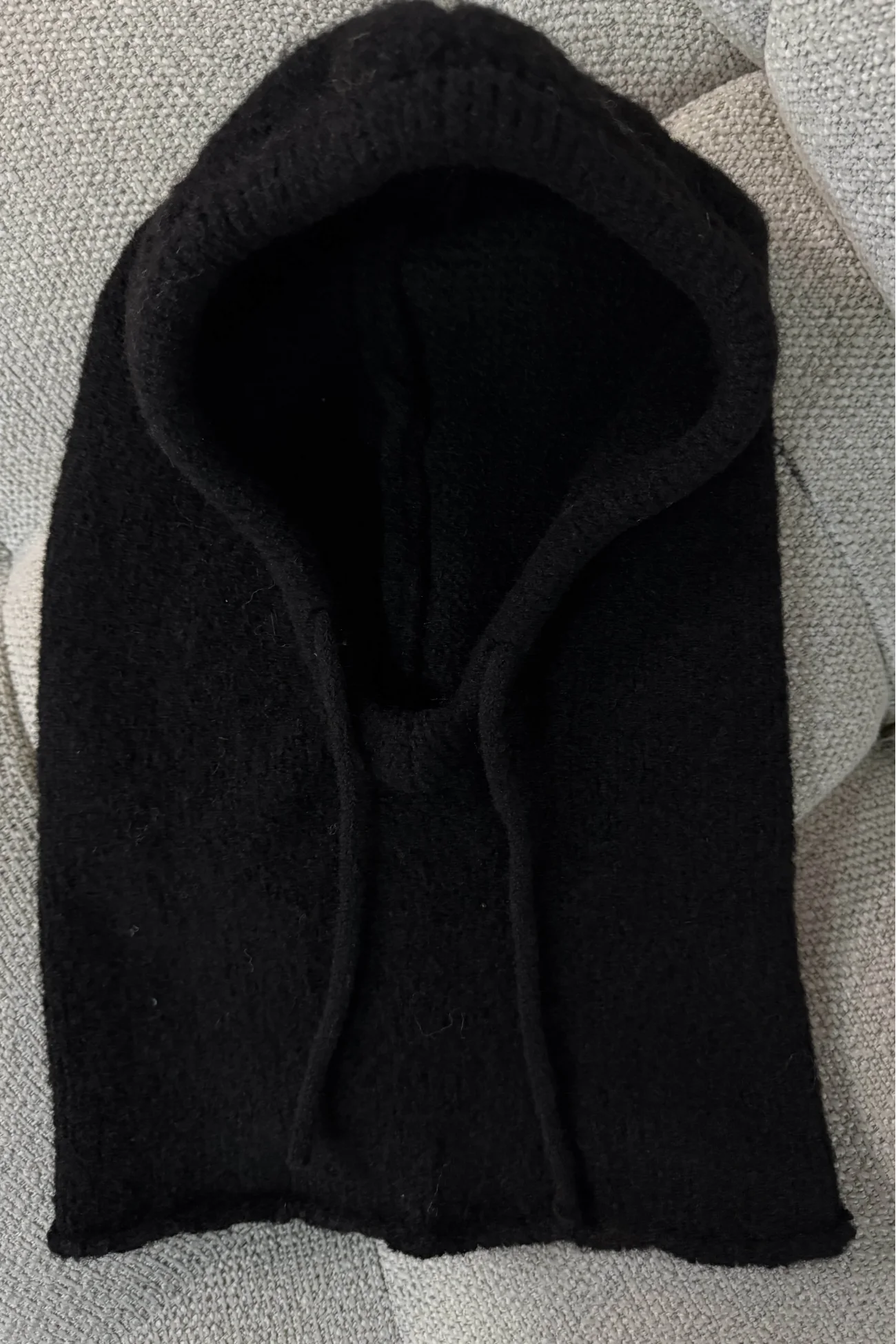 Kadın Siyah Triko Balaklava Bere 594-14911