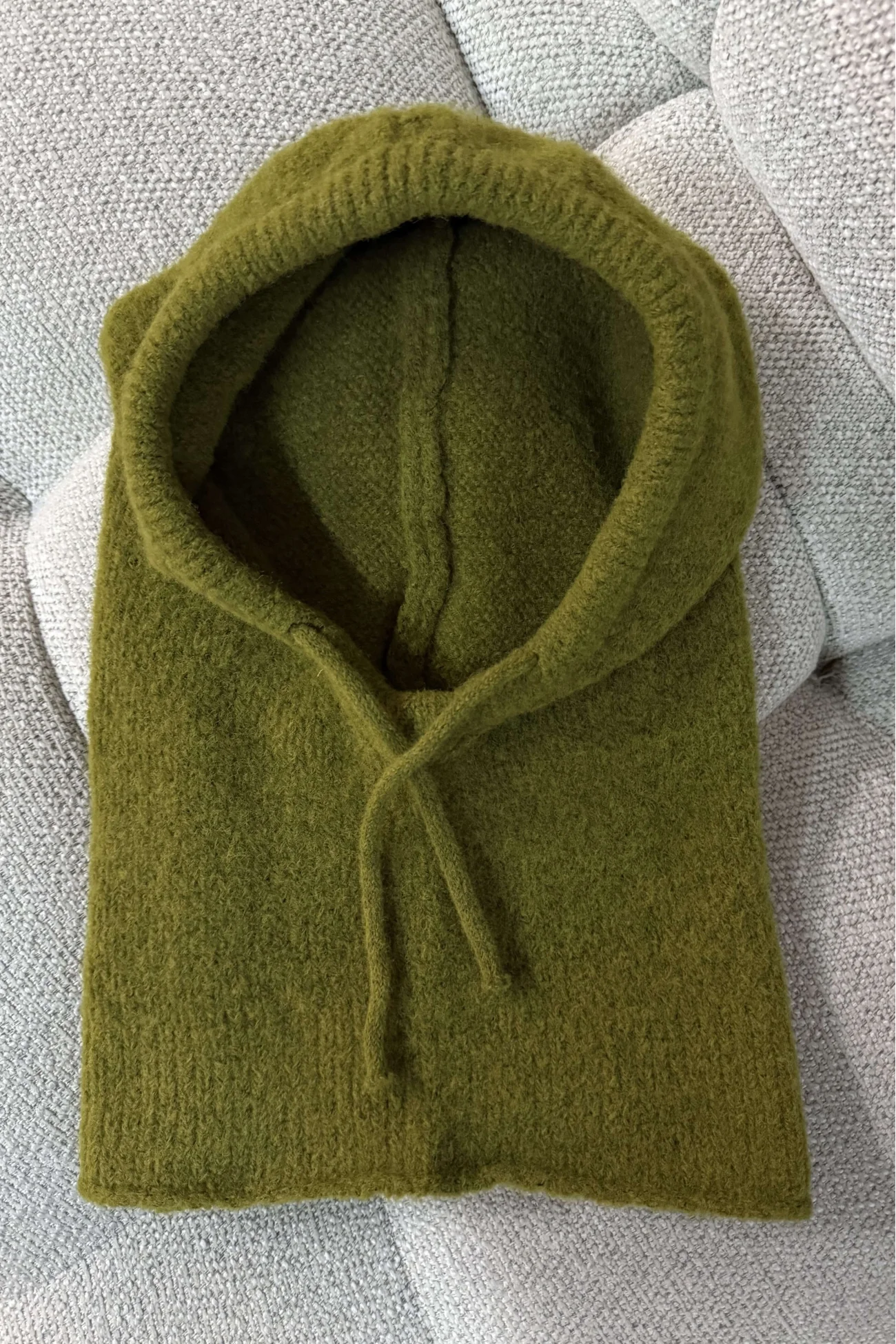 Kadın Yağ Yeşili Triko Balaklava Bere 594-14911