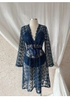Lace Trim Robe Set
