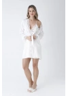 Diamond Kısa Gecelik Seti Ekru