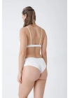 Ekru Saten Bralet Takım