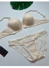 İnci Detay Askılı Sütyen Takım