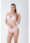 Pudra Saten Bralet Takım