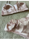 Pudra Saten Bralet Takım