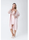 Saten Pudra Gecelik Seti