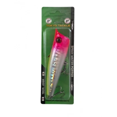 Tokyo Tackle Spray Water Popper Su Üstü Püskürtmeli Sahte Popper Yem 10cm 20gr