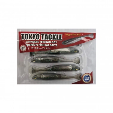TokyoTackle Wiggle Real Fish Silikon Sahte Balık Yem 7.5cm 5li paket
