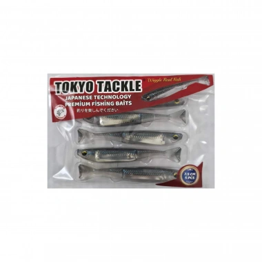 TokyoTackle Wiggle Real Fish Silikon Sahte Balık Yem 7.5cm 5li paket