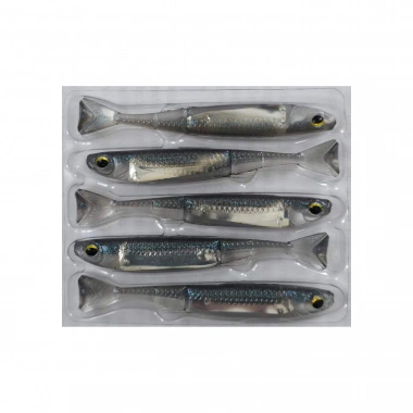 TokyoTackle Wiggle Real Fish Silikon Sahte Balık Yem 7.5cm 5li paket
