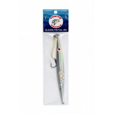 Tokyo Tackle Slider Metal Jig 21,5CM 130GR Parlak Jig Balık Yemi