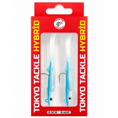 Tokyo Tackle Hybrid 2li Zargana Silikon Yem Seti 8.4gr 8.5cm   Color:Pearl Blue