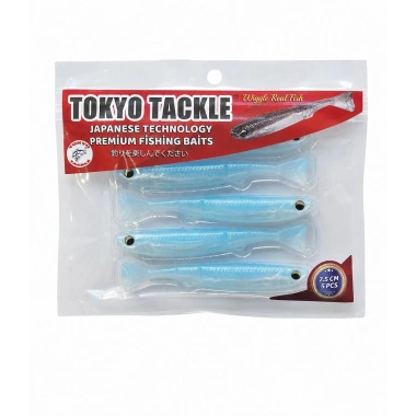 TokyoTackle Wiggle Real Fish Silikon Sahte Balık Yem 7.5cm 5li paket